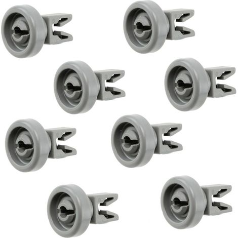 Spülmaschine Oberkorbrollen (Geschirrspülmaschine) Inhalt: 8 Stück 25 mm Durchmesser geeignet für Bosch, Siemens, AEG, Privileg, Zanussi, UVM. (1/5)