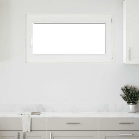 Ventana de sótano "RISOR" 110x70 cm oscilobatiente DIN derecha blanca vidaXL