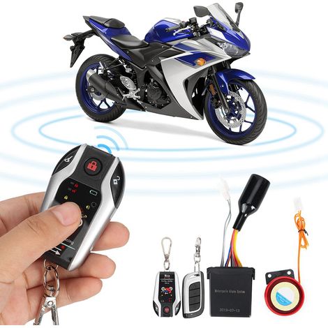 Wasserdichte 2-Wege-Alarmsirene mit Fernbedienung, Motorrad-Sicherheitssystem mit Fernstartfunktion (1/5)