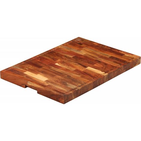 Schneidebrett 60x42x4 cm Massivholz Akazie