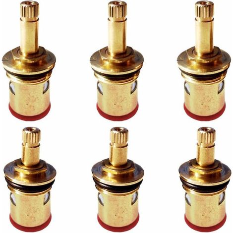 Memkey – Lot de 6 cartouches de robinet céramique 40mm – Antirouille et anti-corrosion – Compatible mitigeurs salle de bain et cuisine (1/5)