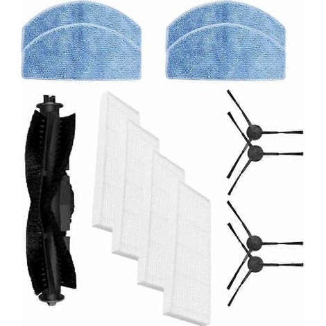 Kit d'accessoires pour aspirateur robot G8000/G8000 Pro/Honiture G20/Laresar evol 3, comprenant 1 brosse principale, 4 brosses latérales et 4 brosses de rechange. (1/4)