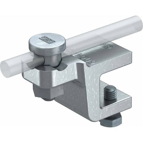 OBO Bettermann Bride de fixation pour joint debout Fix-Kontakt 20mm fonte d'acier galvanisé à chaud, 5304504 (1/2)
