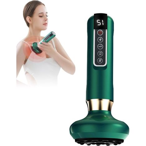 Convient pour un massage anti-cellulite. Kit de ventouses électriques. Ventouses anti-cellulite. Drainage lymphatique. LED verte. (1/5)