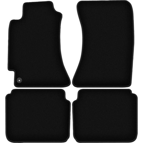 Schwarze Velours-Fußmatten für: Subaru Legacy III B4 Kombi, Limousine (1998-2003) (1/5)