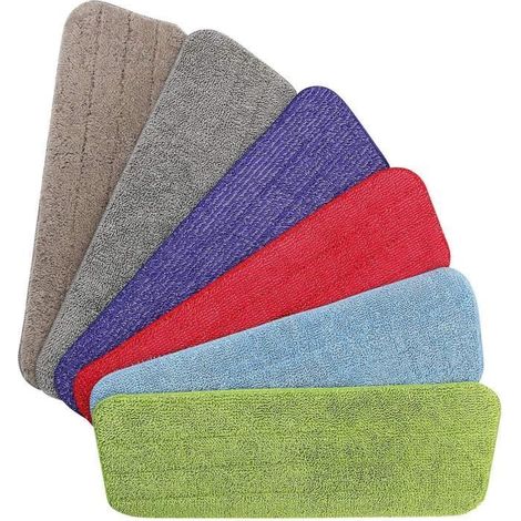 6pcs Mop Remplacement des Tampons,Microfibre de Pulvérisation de Balai pour les Serpillères Spray, 42  14 cm