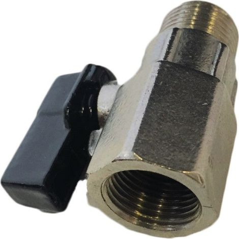 Vanne à sphère sablée 3/8 mm en métal (1/2)