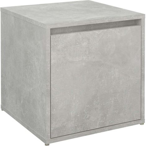 Maison Exclusive - Tiroir boîte Gris béton 40,5x40x40 cm Bois d'ingénierie (1/5)