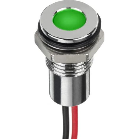 Indicateur LED à montage panneau RS PRO - couleur(s):Vert, Rouge, Jaune 12 V IP67 ( Prix pour 1 )