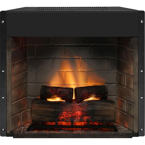 Insert cheminée électrique 1400W – Flammes 3D réalistes – Contrôle Wi-Fi via application – Pour espaces jusqu'à 25m² – Tagu