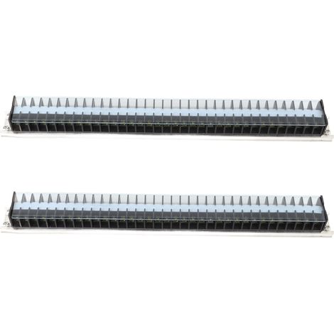 2PCS Barre de connexion rail DIN 660V 15A, bornier de jonction universel pour système de distribution de type 3 (1/5)