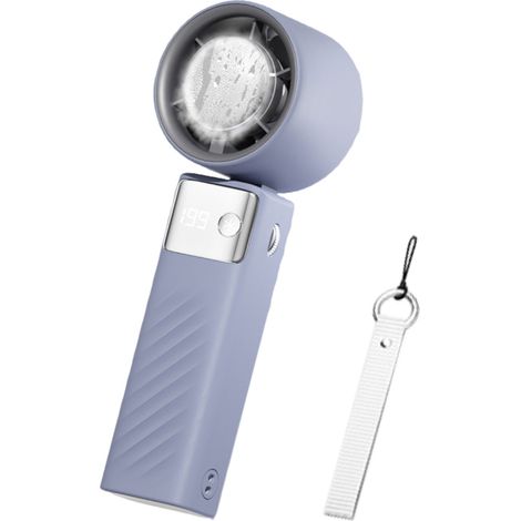 1 Ventilateur, pliable, rechargeable USB, 199 vitesses, écran LED, usage intérieur et extérieur (1/5)