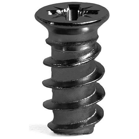 tornillo euro. metal. negro. diámetro 6,3mm largo 13mm diámetro 6.3