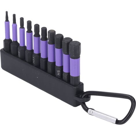 Kit de 10 embouts de tournevis à tige hexagonale de 5 cm (2 pouces) avec aimant haute résistance (1/5)