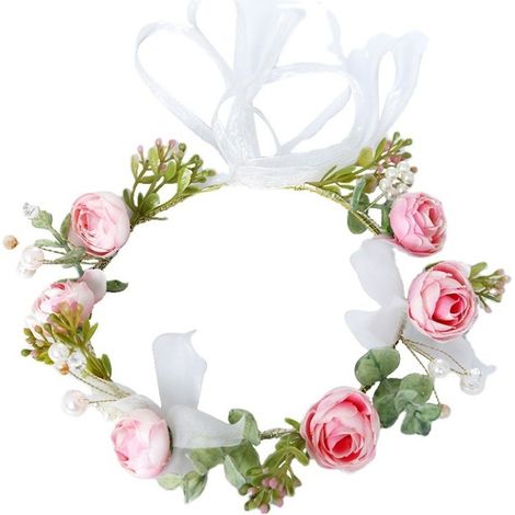 ghirlanda, cerchietto per capelli, fiori, ghirlanda delicata, matrimonio boho, comunione (1/2)