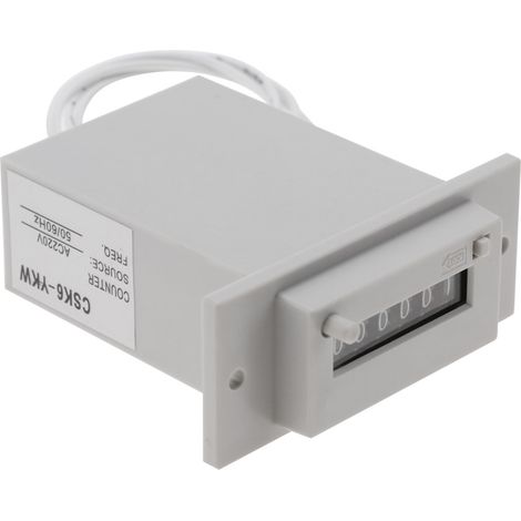 Compteur d'impulsions électromagnétique 6 chiffres CSK6-YKW, alimentation AC110V/AC220V/DC24V (1/5)