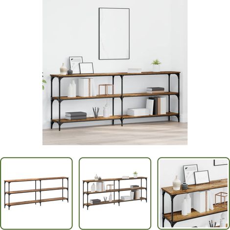 Table console industrielle - Table console Bois Ancien 200 x 29 x 75 cm (1/5)