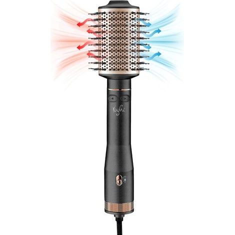 Yoghi - Hair Reverse Black - Brosse Soufflante Chauffante Rotative - Revêtement Céramique (1/5)