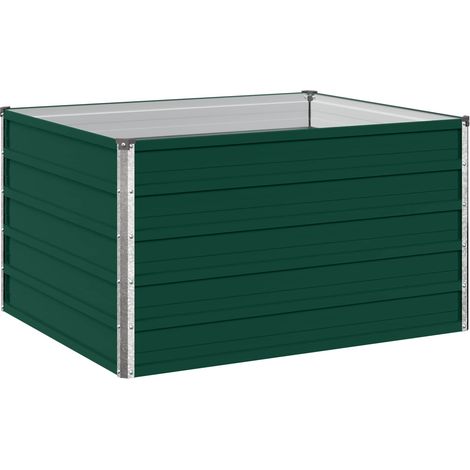 Jardin surélevé Vert 100 x 80 x 55 cm acier laminé à froid vidaXL