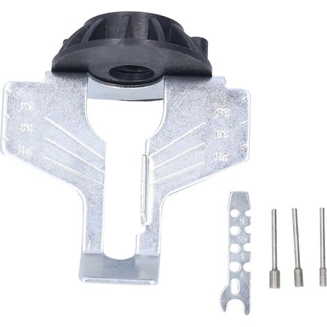 Accessoires pour l'affûtage de tronçonneuses, guide d'affûtage, adaptateur pour perceuse électrique, lime, kit d'outils rotatifs