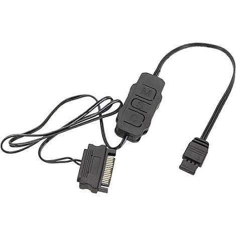 Câble d'extension SATA vers connecteurs RGB 3/4 broches pour ventilateurs de carte mère, pour une efficacité de refroidissement accrue. (1/5)