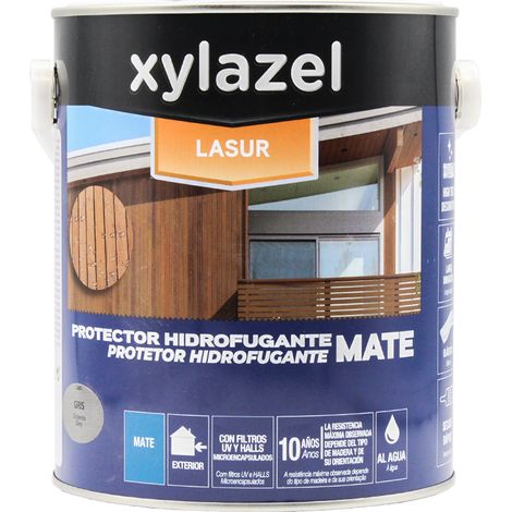 XYLAZEL protector hidrofugante mate 2.5l roble , Protector hidrofugante mate Lasur Xylazel Acrílico hidrófugo al agua de poro abierto Crea una capa protectora con efecto hi (1/2)