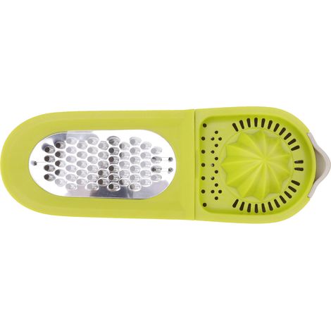 Hachoir à Légumes Vert Olive avec Râpe et Presse-Agrumes Intégrés - Accessoire de Cuisine 3 en 1 (1/5)
