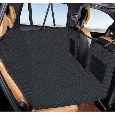Protection Voiture Chien Siege Arriere - Imperméable et Anti-Rayures 130x160cm Noir (1/5)