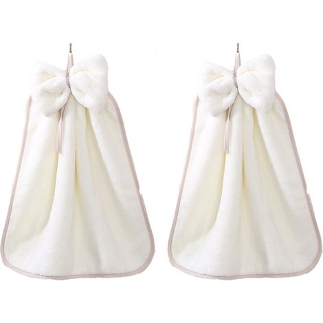 Serviette De Cuisine - Microfibre 80 Polyester 20 Polyamide - Absorbante Douce Avec Oeillet Suspension - Pour Salle De Bain Et Cuisine - Lot De 1 (1/5)