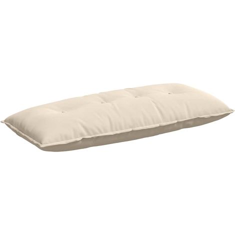 Back Pillow Beige 120 x 50 cm Microfibre Fabric vidaXL