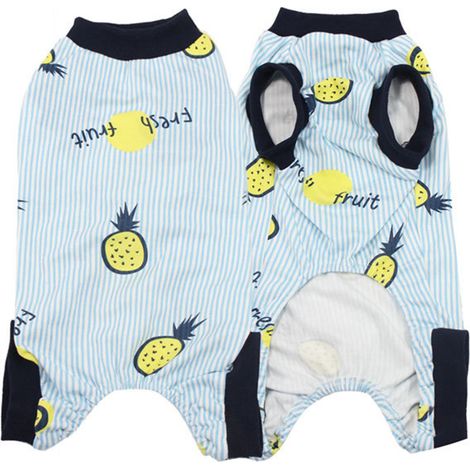 Pyjama Pour Chien - Coton 100% Souple Et Respirant - Vêtement Chaude Pour Petit Chien Et Chat - Taille S (1/5)
