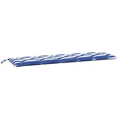 Maison Exclusive - Gartenbank-Auflage Blau & Weiß Gestreift 180x5