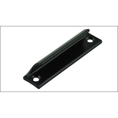 1PC Poignée de porte, aluminium peint noir, longueur 90mm, entraxe 76mm, pour baie vitrée (1/4)