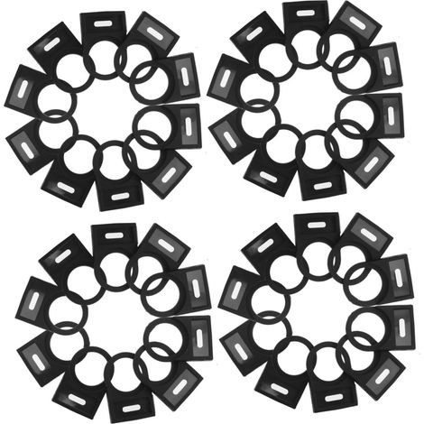 100 Pièces Lot de 100 Cadres pour Interrupteurs à Bouton-Poussoir 22 MM, Panneau d'Affichage Plastique, Insertion Latérale Stable, Indicateur de Commande Industriel pour (1/5)