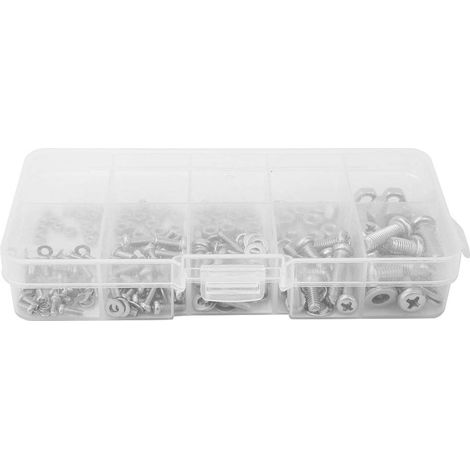 Kit de 240 pièces Karlak en acier inoxydable 304 (M2, M2.5, M3 (1/5)
