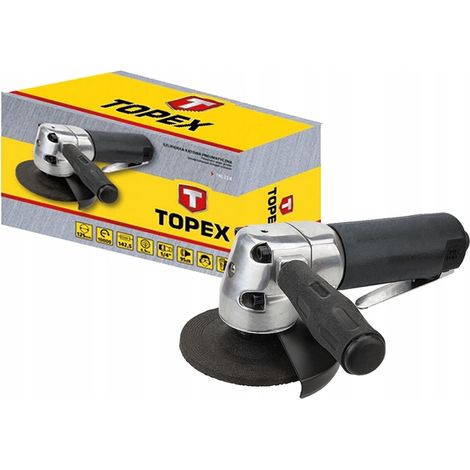 SMERIGLIATRICE FLEX PNEUMATICO ARIA A DISCO 125MM - 74L214 TOPEX