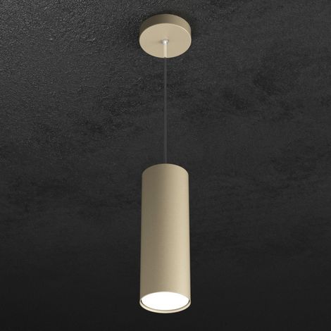 Lampadario moderno top light shape 1143 s25 gx53 led metallo sospensione, finitura metallo sabbia