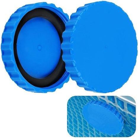 Kit de fermeture hivernale pour piscines Intex et Bestway. comprenant 2 bouchons d'hivernage avec joints assortis. un bouchon étanche et résistant au gel. et des accessoires pour piscine. (1/5)