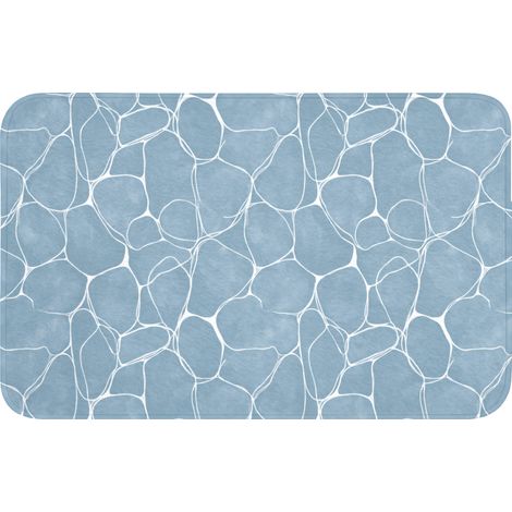 ALFOMBRILLA PARA EL VÁTER Ecológico - Estampado - Azul 80x50 cm