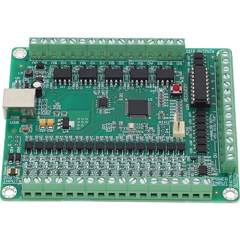 Carte de mouvement USB 500KHZ CNC 5 axes, carte de contrôleur pour moteurs pas à pas, alimentation DC12-24V (1/5)