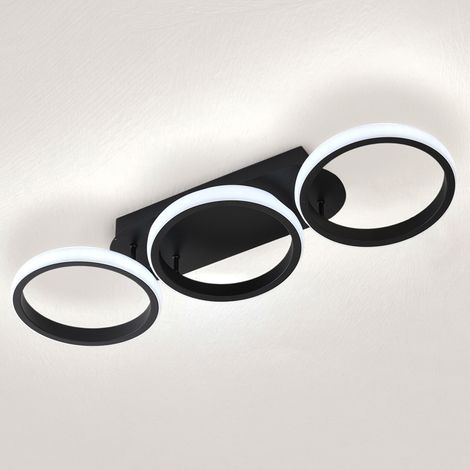 Modern LED Three-Ring Ceiling Light (1/5)