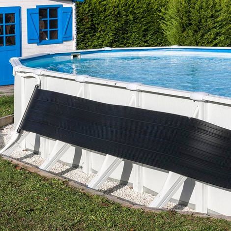 GRE – Chauffe-piscine solaire 600 x 60 cm – Compatible jusqu'à 20 000 litres – Augmente la température de l'eau jusqu'à 6 °C – Installation facile (1/5)