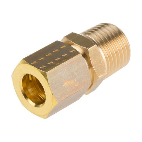 Manchon Laiton Droit Legris R Mâle 1/4pouce - Femelle ( Prix pour Paquet de 5 )