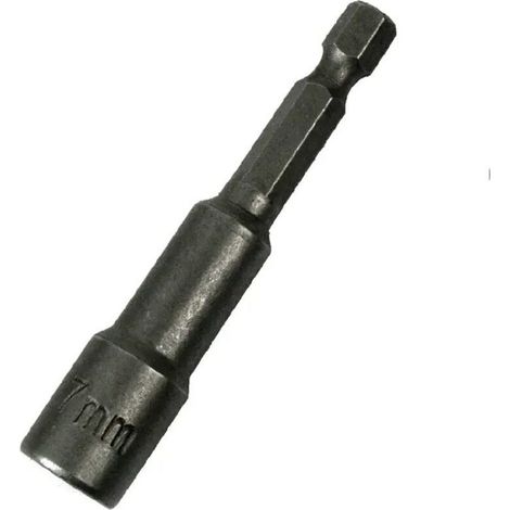1 pc lot de porte-embouts magnétiques, 7mm Magnétique Hexagonale Douille, Embout Aimanté Perceuse Prise Hexagonale (1/4)
