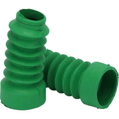Cache-poussière de fourche avant moto en caoutchouc, lot de 2, compatible DIO 18/27/28/34/35, couleur vert, protection amortisseur remplacement. (1/5)