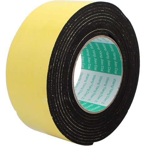 4M 60mm x 3mm einseitig klebendes stoßfestes Schwammband gelb schwarz (23ae96ac31a5cee2eaae7dd35c...