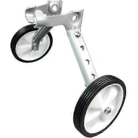 Roues stabilisatrices blanches de 20 pouces pour vélos adultes et enfants et VTT. (1/5)