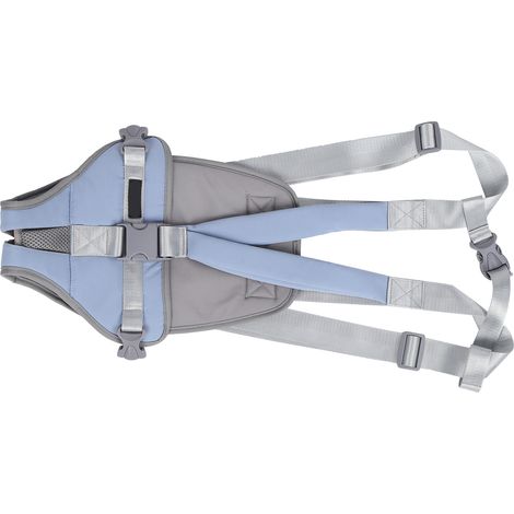 Sac à dos pour animaux de compagnie (chat/chien) avec porte-bagages ventral pour voyages, randonnées et camping - Bleu S (1/5)