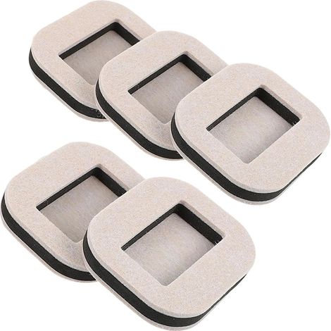 Lot de 5 coupelles blanches en feutre pour canapé et commode, coussins de meubles en feutre (1/5)