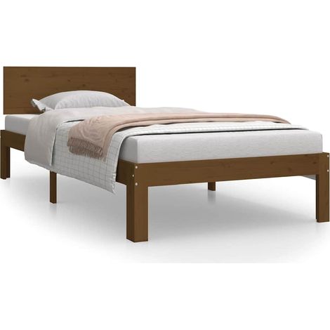 Maison Exclusive - Estructura cama sin colchón madera pino marrón (1/5)